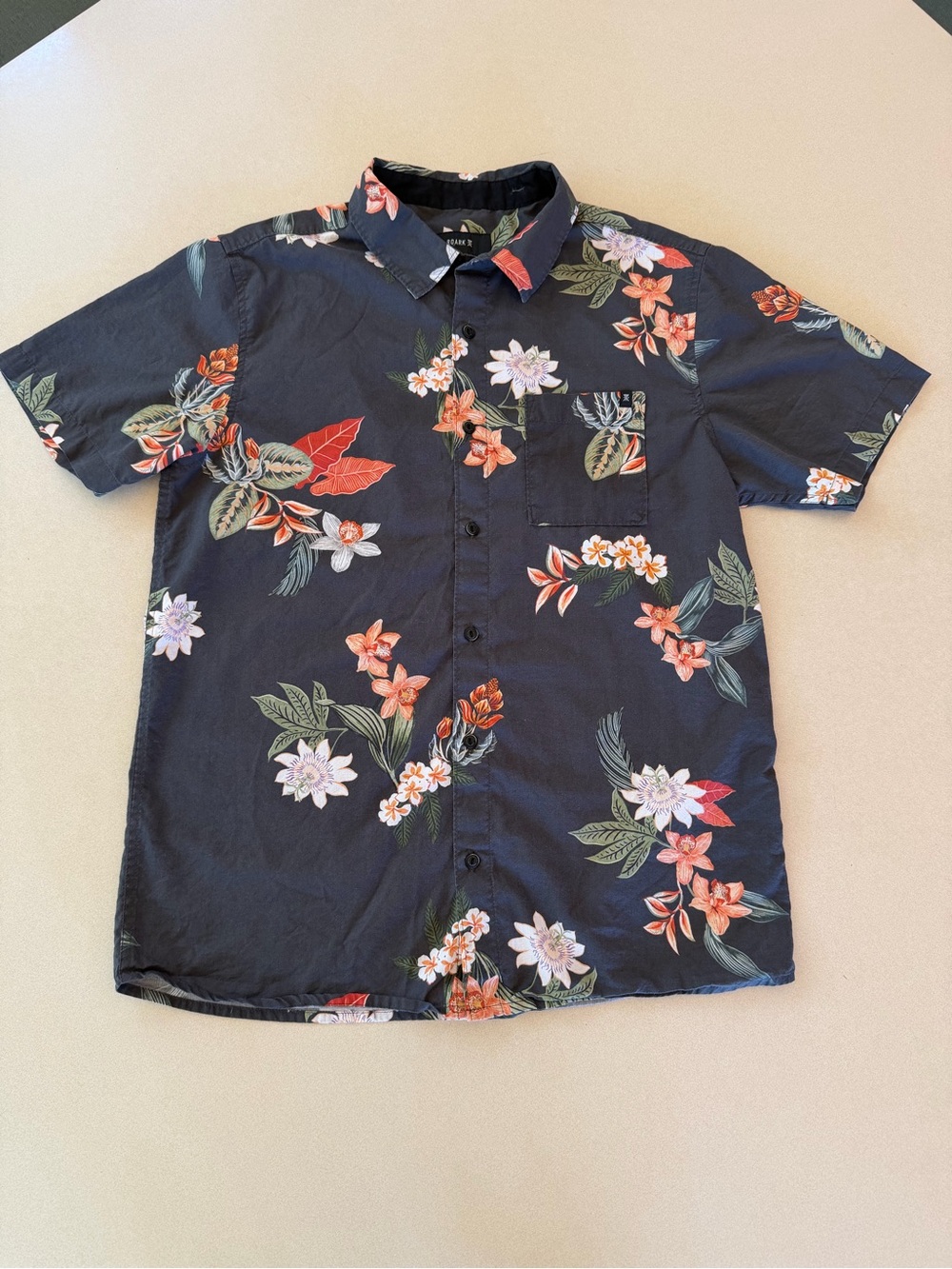 Roark Men’s Floral Journey Short Sleeve Button Up Shirt